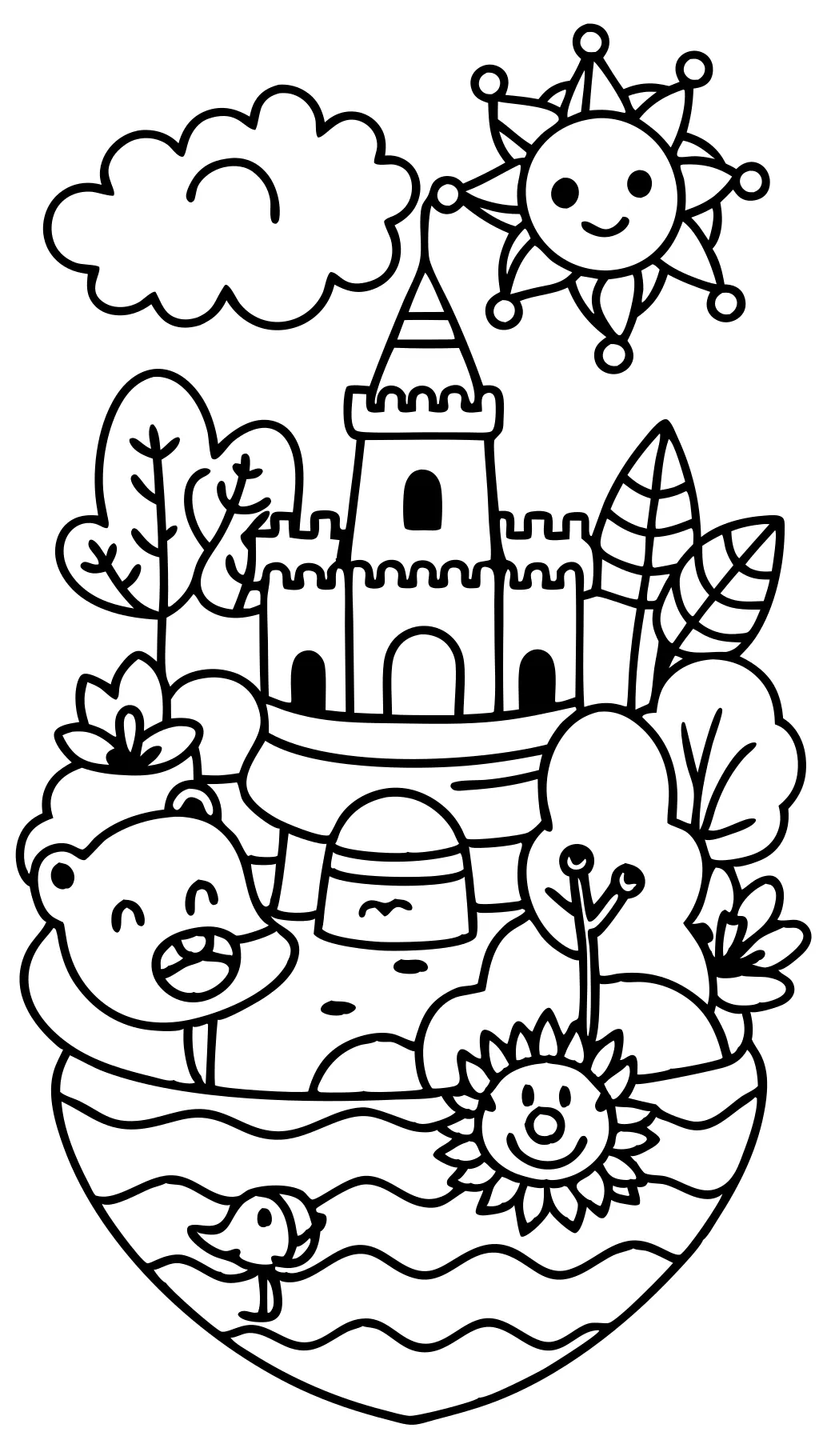 free coloring cartoon pages